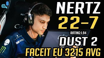 NertZ (22–7) | Rating 1.94 | +VOICE COMMS w/MOREE-/ma1nshake | dust2 – EU FACEIT Ranked