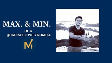 Quadratic Equation /Maximum & Minimum Values of Quadratic Polynomial/IITJEE-Math/JEE Advanced Math/