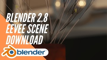 Blender 2.8 eevee scene demo + blend file download link