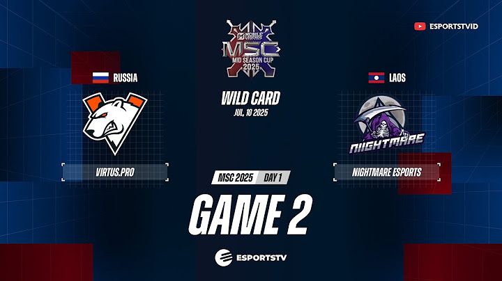 Virtus pro vs Niightmare Esports GAME 2 MSC 2025 | NME VS VP ESPORTSTV