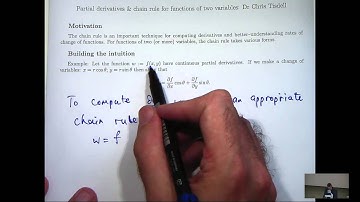 Chain rule & partial derivatives