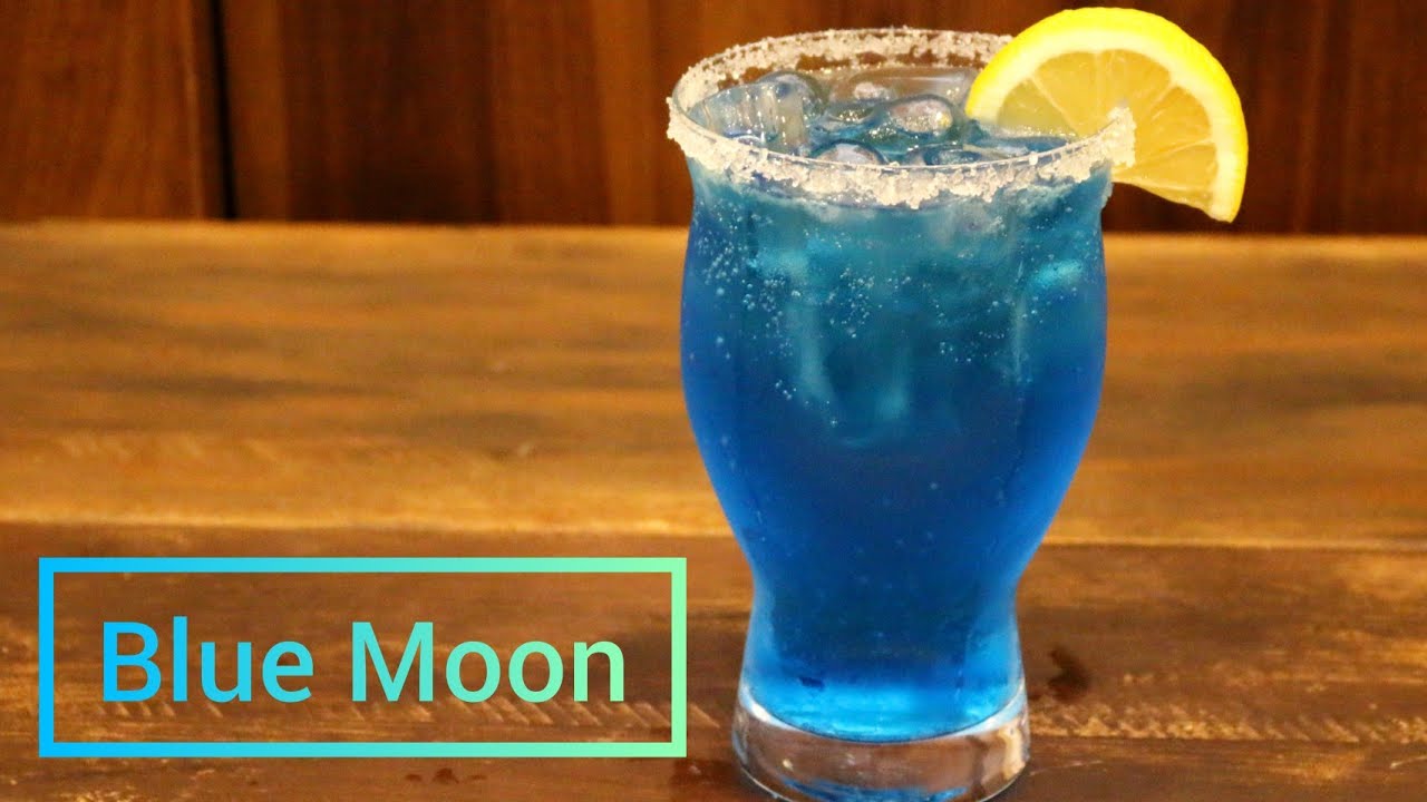 Blue Moon How to Make a blue Moon drink | blue drink - YouTube