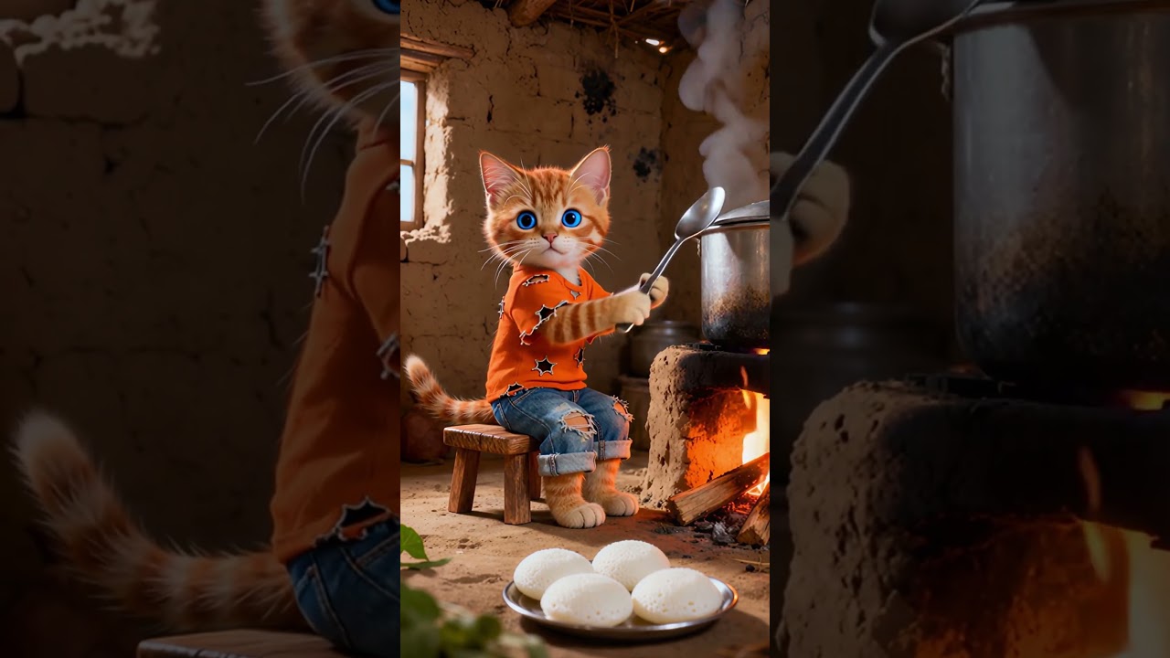 “Small Paws, Big Dreams: A Kitten’s Rise from Cycle to Racing Bike” #cat #viralstory #hardwork