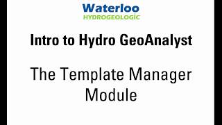 Intro to HGA: The Template Manager Module