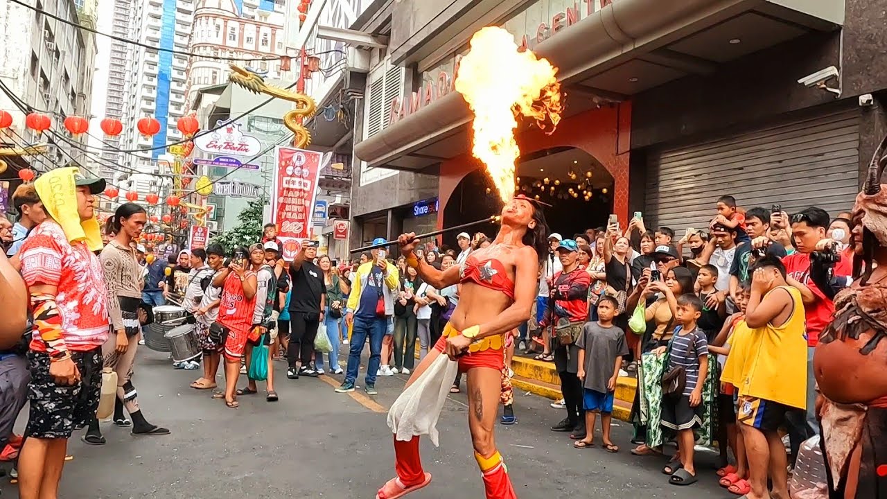 Grabe sa Pagbuga ng Apoy! 🔥🤩 Ang Mga Dragon ng Binondo Manila 🎊 Chinese New Year 2025 🐍