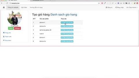 [ Tạo giỏ hàng PHP - Shpooing Cart ] - Tạo giỏ hàng bằng php mysqli - P2