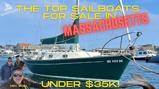 The TOP SAILBOATS for Sale in MASSACHUSETTS Under $35k! Next season will be here SOON! Get ready!