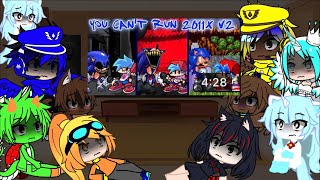 We are reacting FNF You Can’t Run 2011X Remix sonic.exe