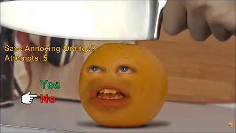 Annoying Orange (English PS3 bootleg) Continue & Game Over