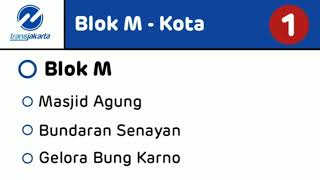 [Transjakarta] Announcement corridor 1 | Suara pemberhentian Koridor 1