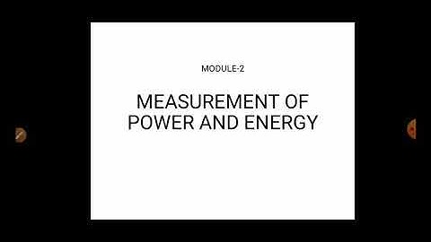 EMI-module 2-part 1-dynamometer type wattmeter