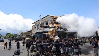 Ogoh-ogoh #2023 muter di perempatan Cakra mataram Lombok