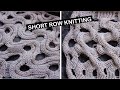 Short row knitting  one idea  three variations you can knit on a single bed knitting machine