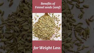 Benefits of Fennel Seeds for Weight Loss sonf fennelseeds weightloss shorts shortvideo reels