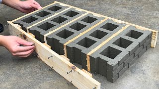 Mold Making and Brick Casting Techniques Combined With Cement Pallets Create Beautiful Bricks