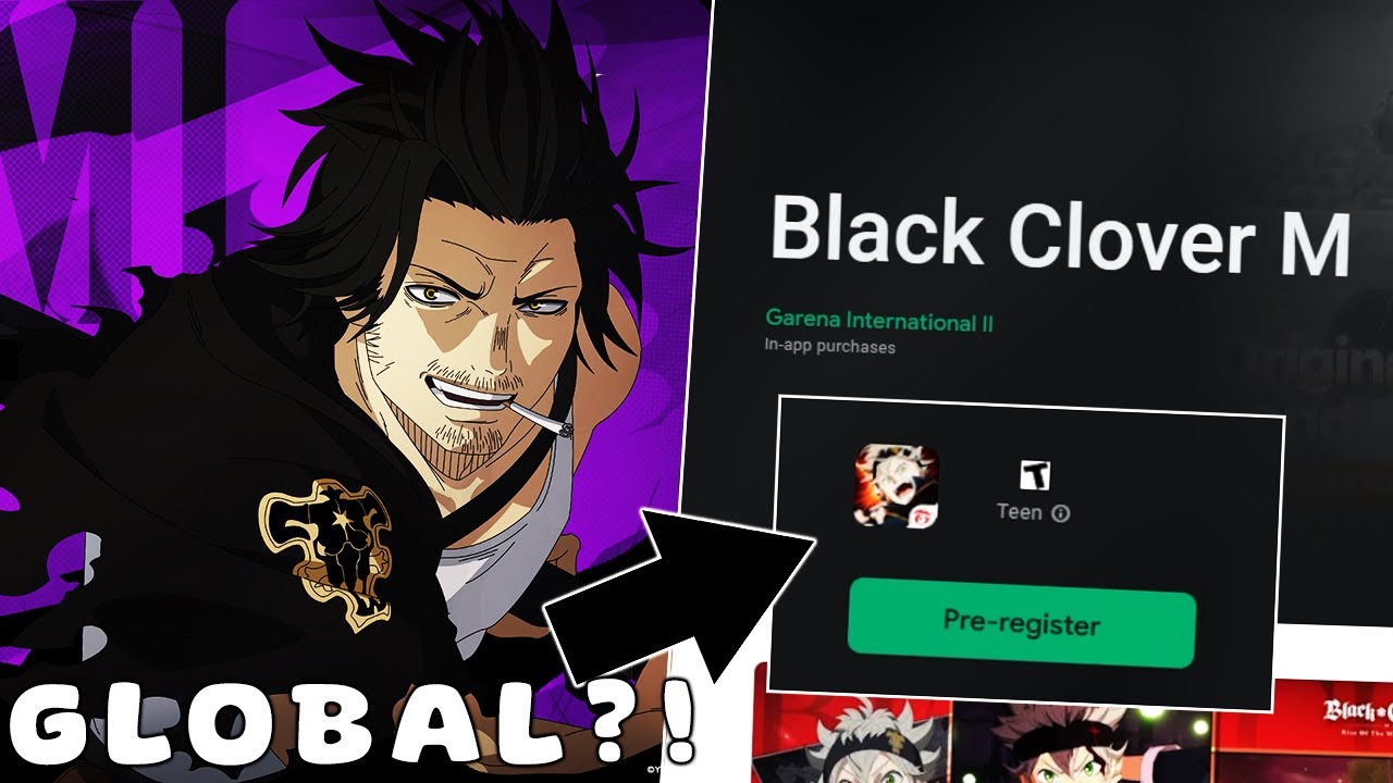 STOP WHAT YOU DOING NOW!! GLOBAL BLACK CLOVER MOBILE PRE REGISTRATION IS HERE!!