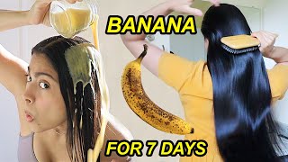 I tried BANANA on my hair for 7 days & this happened! *before & after results* screenshot 3