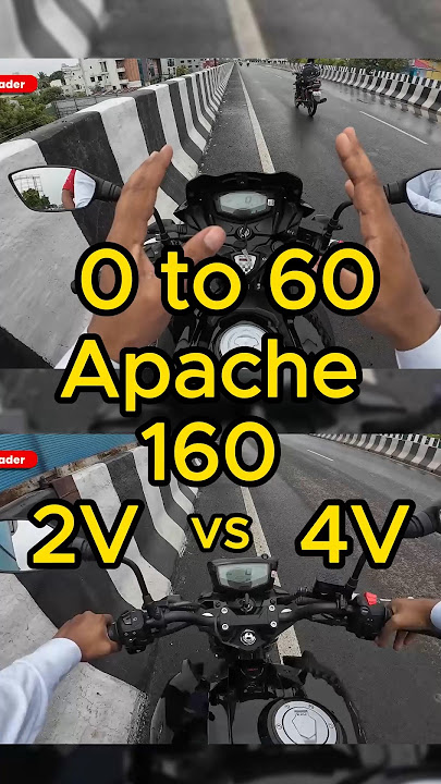 0 to 60 Apache 160 2V vs 4V #spedding #test #apache