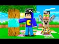 Minecraft MAS os BLOCOS que TOCAMOS vira ALEATÓRIO!