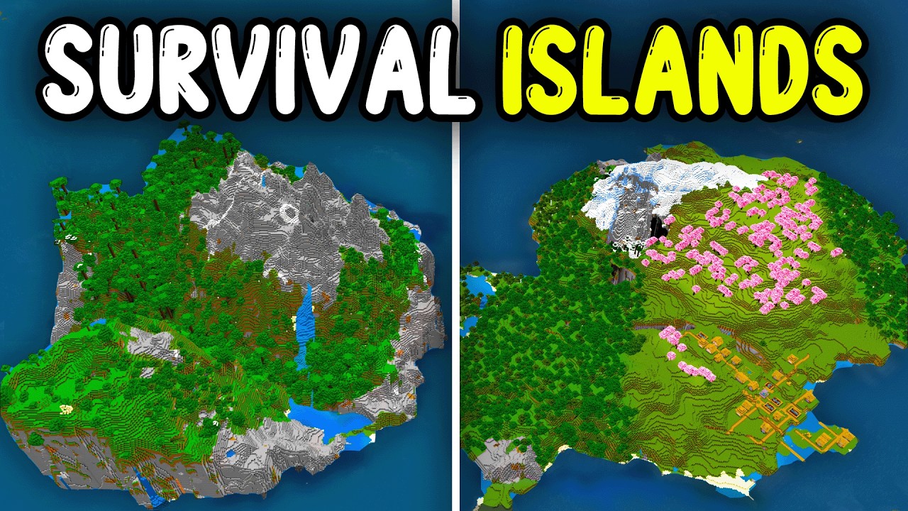 TOP 15 NEW SURVIVAL ISLAND Seeds Minecraft 1.21+! (Bedrock \u0026 Java)