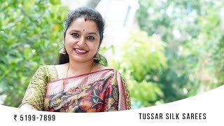 Pure Tussar Sarees @Shruseternity T Nagar : A Fusion of Exquisite Prints and Intricate Weaving!" screenshot 5