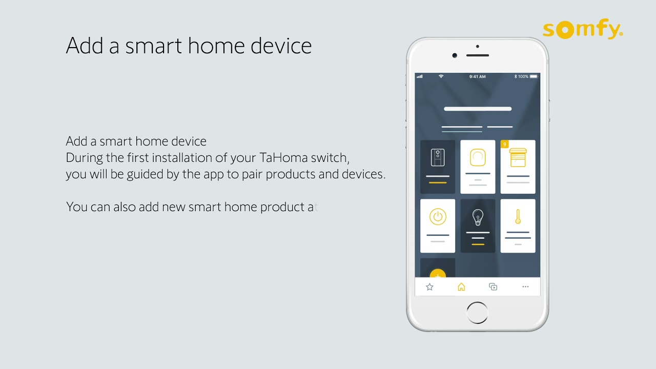 11 SOMFY TaHoma Switch - How to add new equipment and products in the TaHoma  app English 