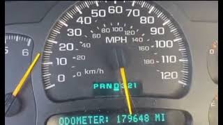 Chevy Silverado goes over 100 MPH