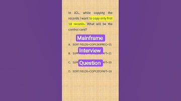 how to copy only particular records in JCL - mainframe interview question