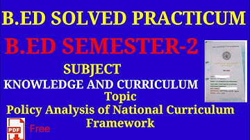 B.Ed. solve practicum SEM-2 || b.ed course-8A Knowledge and Curriculum|| how to make b.ed practicum