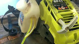 Ryobi BP42 BackPack Blower won't run/Hard Start