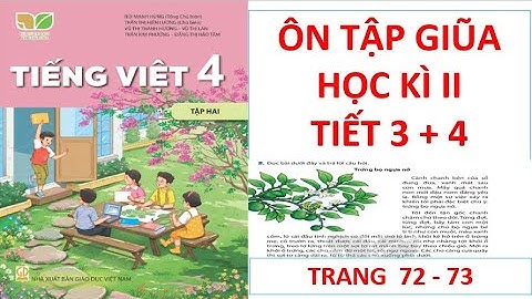 TIẾNG VIỆT LỚP 4: ÔN TẬP GIỮA HỌC KÌ II (TIẾT 3 + 4)  TRANG 72 - 73 SÁCH KẾT NỐI TRI THỨC