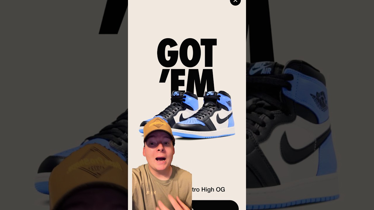 DID YOU COP?! Air Jordan 1 “UNC Toe” SNKRS Shock Drop