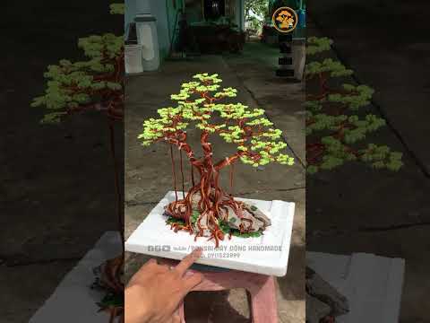 Video Làm cây bằng dây đồng xỏ hạt cườm cực đẹp - youtube