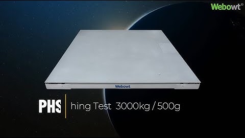 WEBOWT PHS-FW650 Stainless Steel Floor Scale Weighing Test - 3000kg/500g