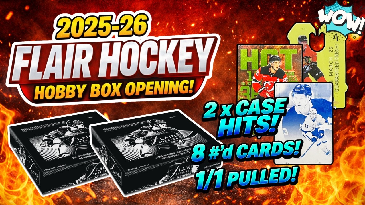 🚨NEW🚨 2025-26 Flair Hockey Hobby Box Opening x 2