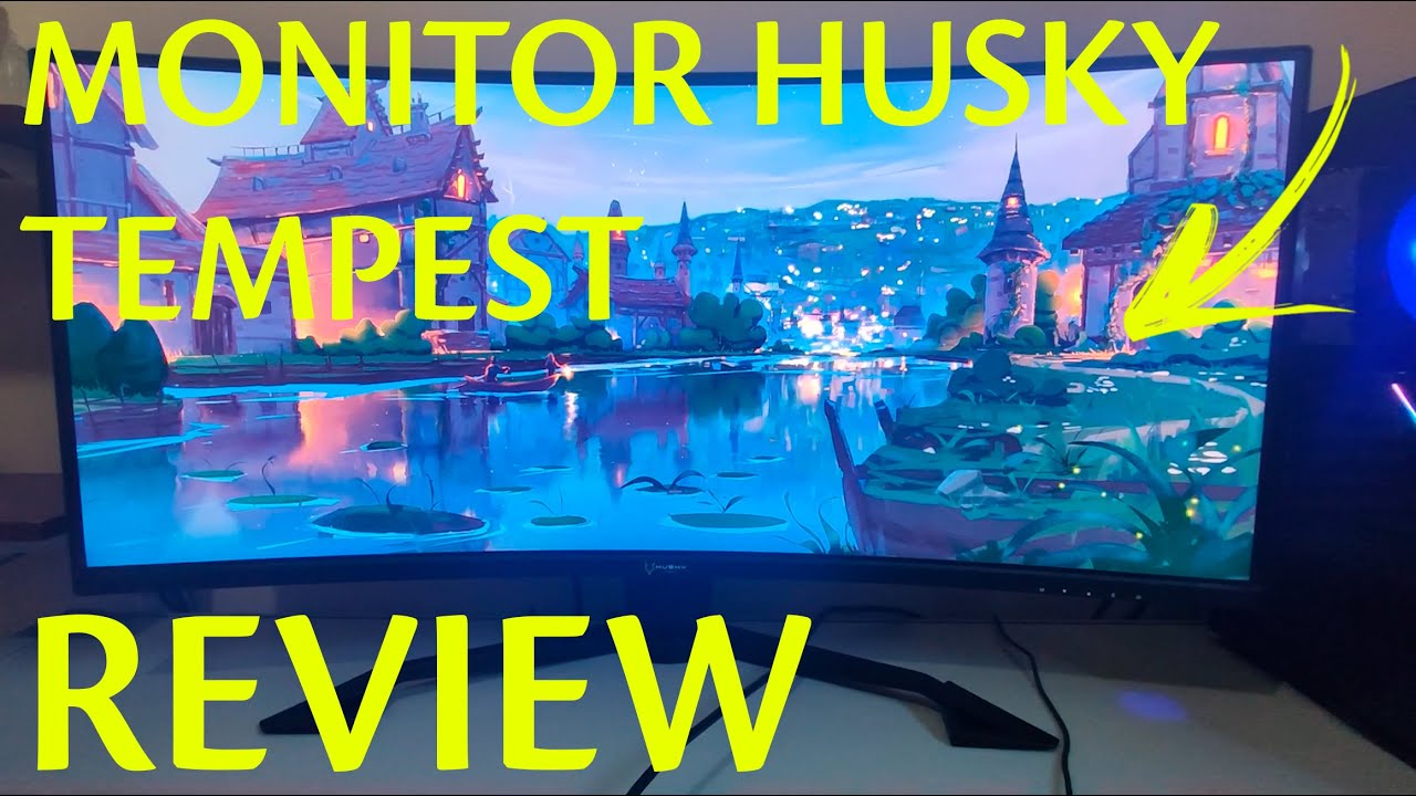 REVIEW + OPINIÃO MONITOR GAMER HUSKY TEMPEST 34' VA, ULTRAWIDE, 144