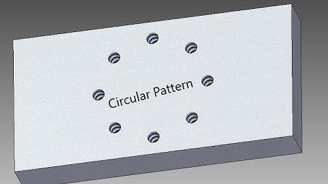 Circular Pattern In Solid Edge