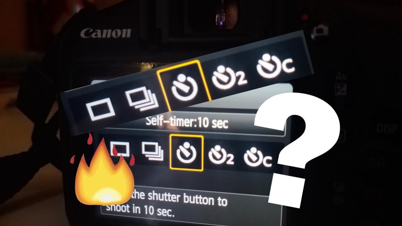 Canon 1500d timer Settings || 1200d,1300d,3000d,200d