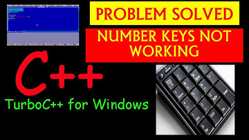 Numeric keypad is not working In Turbo C++