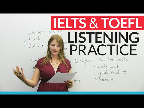 IELTS & TOEFL Listening Practice: Academic Vocabulary