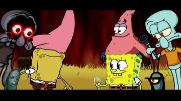 Mistful crimson morning vs Spongebob Squarepants sing CONFRONTING YOURSELF. [FNF Ring of despair]