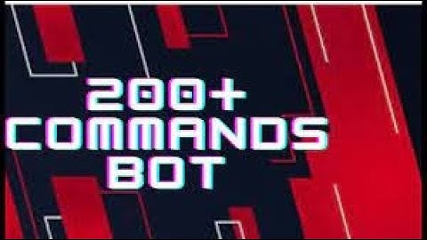 how to make 200+ commands bot without coding.