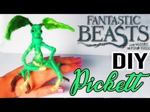 DIY PICKETT POSABLE ARTDOLL BOWTRUCKLE NEELDEFELTING - FANTASTICAL BEASTS AND WHERE TO fiND THEM