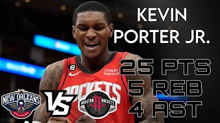 Kevin Porter Jr. 25PTS 5REB 4AST | New Orleans Pelicans vs Houston Rockets |NOP vs HOU| Mar 19, 2023