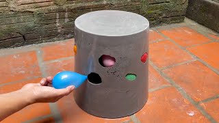 AMAZING IDEA - Balloons &amp; Cement - How do you cast a plant pot?