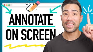how to draw and annotate on screen to present better!