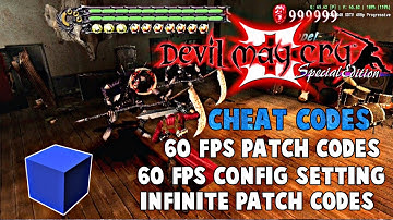 Devil May Cry 3 (Special Edition): 60 Fps Patch Codes | 60 Fps Settings | Everything Unlimited