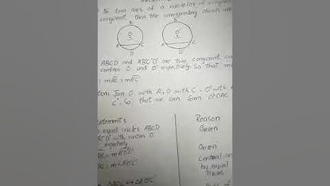 Class 10th math Ch # 11( Chords and Arcs) Theorem:1