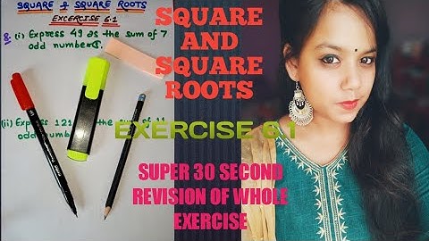 Q8 Q9 - Ex 6.1 - Square and Square Roots - NCERT Maths Class 8th - Chapter 6