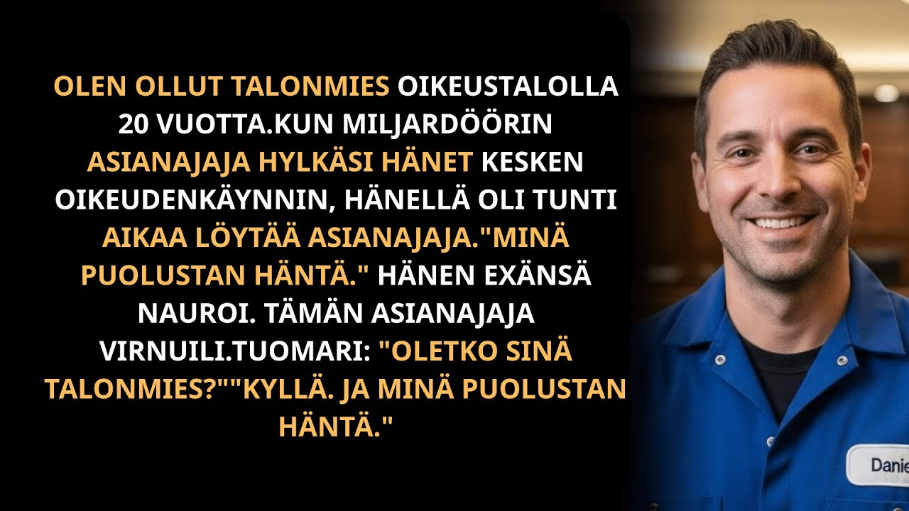 “MINÄ PUOLUSTAN HÄNTÄ!” Laitosmies pelasti miljardöörinaisen oikeudessa